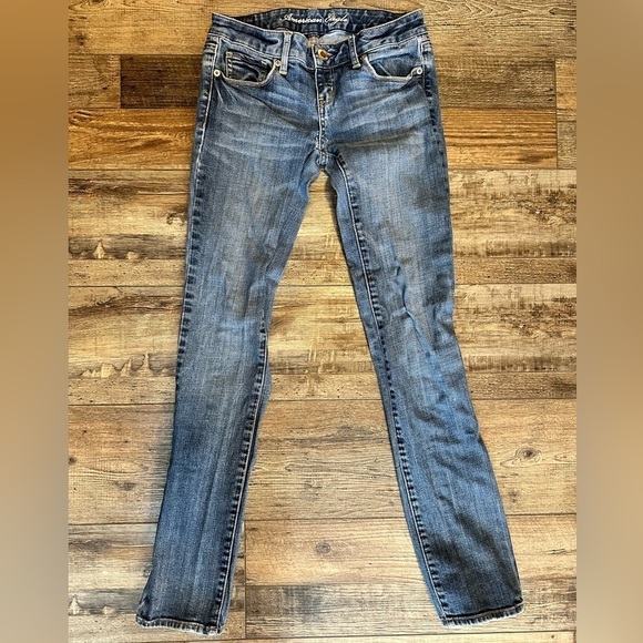 American Eagle woman’s stretch jeans skinny size 0 - Picture 2 of 5